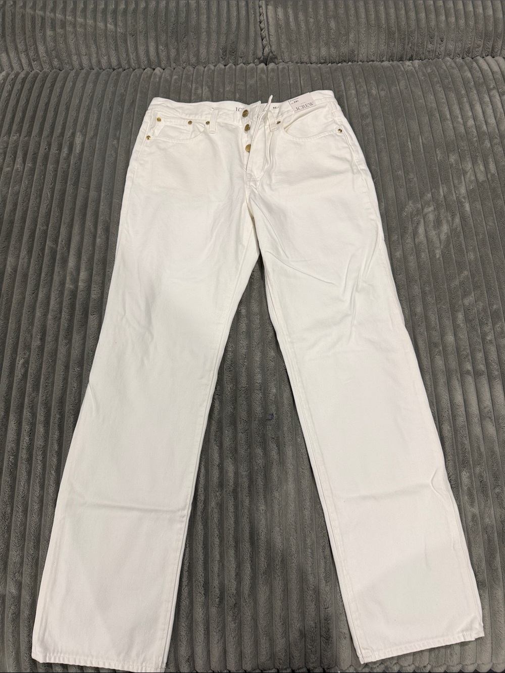 J. Crew White ‘84 Slouchy Straight-Leg Women’s Jeans